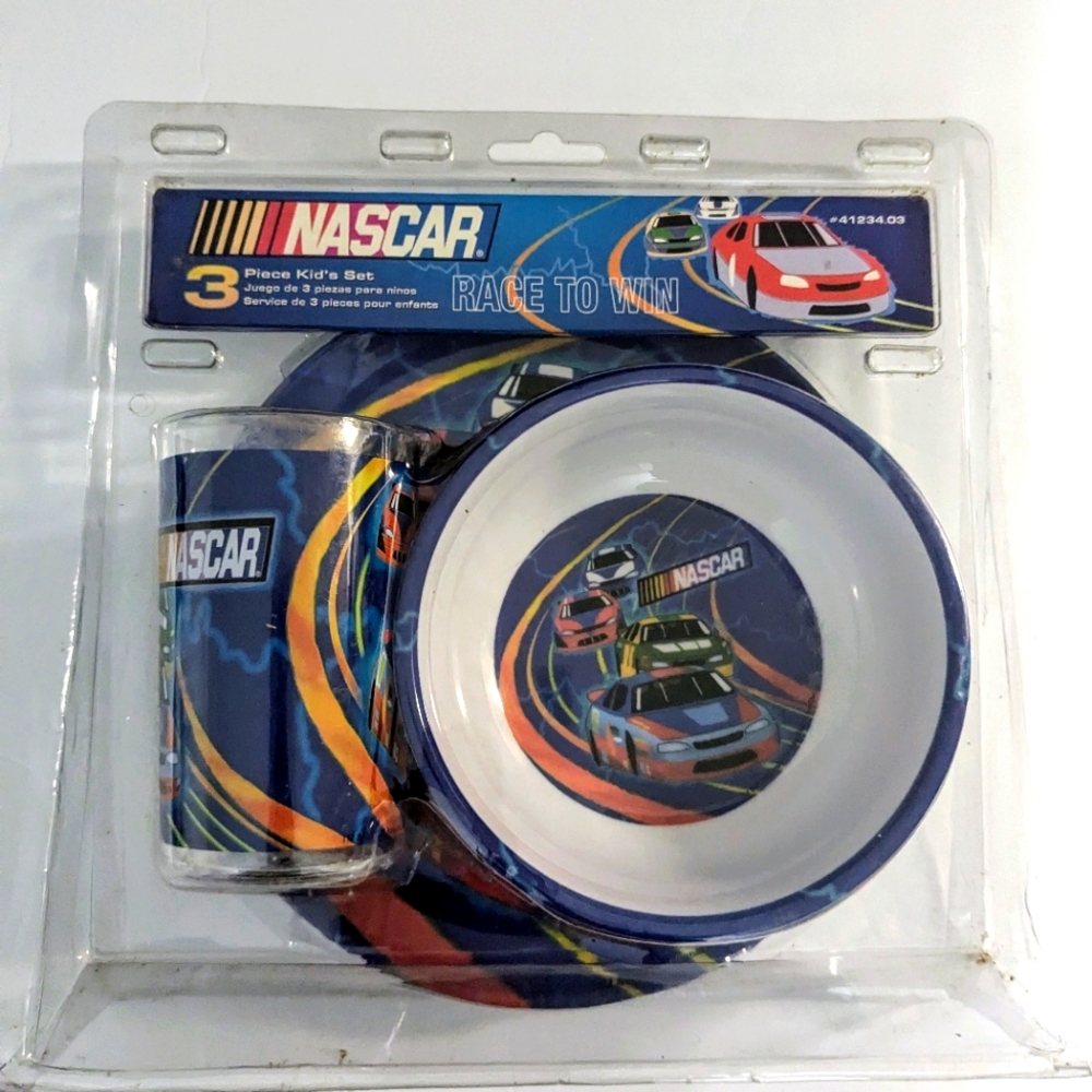NASCAR Plate Cup Bowl Youth Set